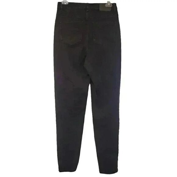 Missguided Tall Women's Black Cotton Cotton/Poly/Spandex Jeans - Picture 8 of 14